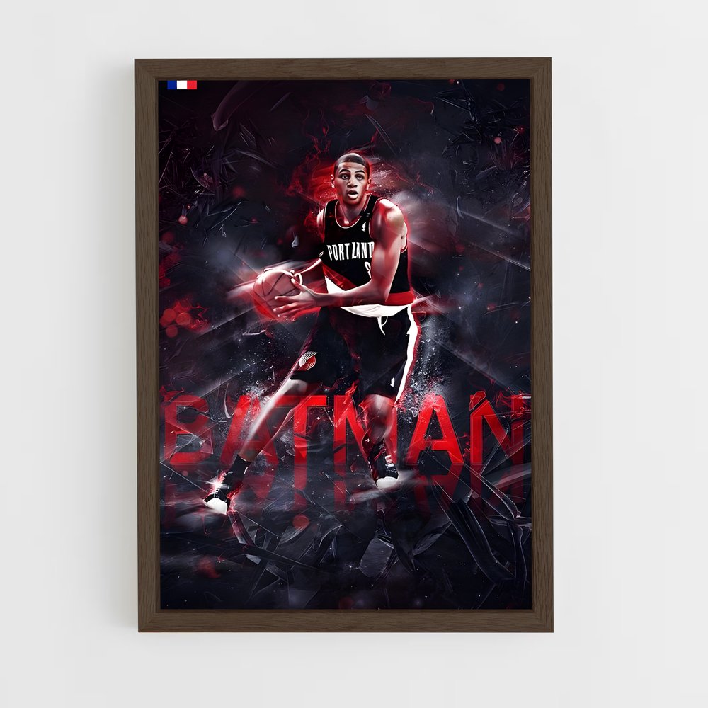 ap-nicolas batum-4 cadre Bois foncé