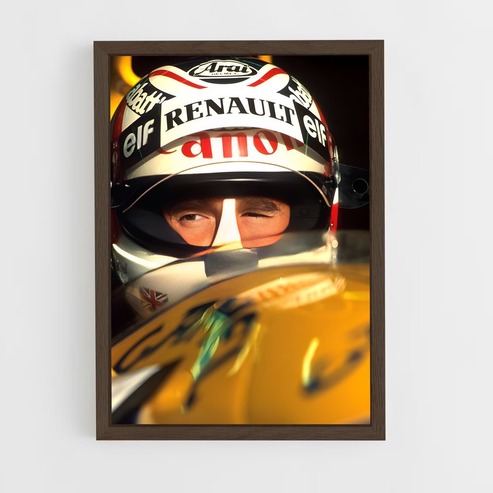 ap-nigel mansell-4 cadre Bois foncé