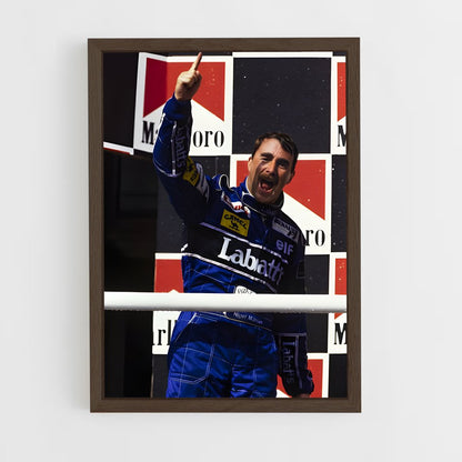 ap-nigel mansell-5 cadre Bois foncé