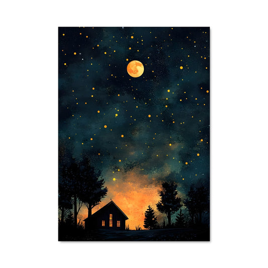 Poster Maison Lunaire