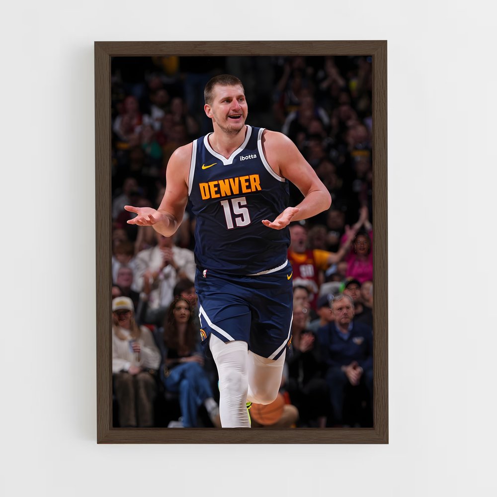 ap-nikola jokic-7 cadre Bois foncé