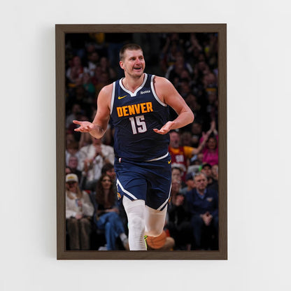 ap-nikola jokic-7 cadre Bois foncé