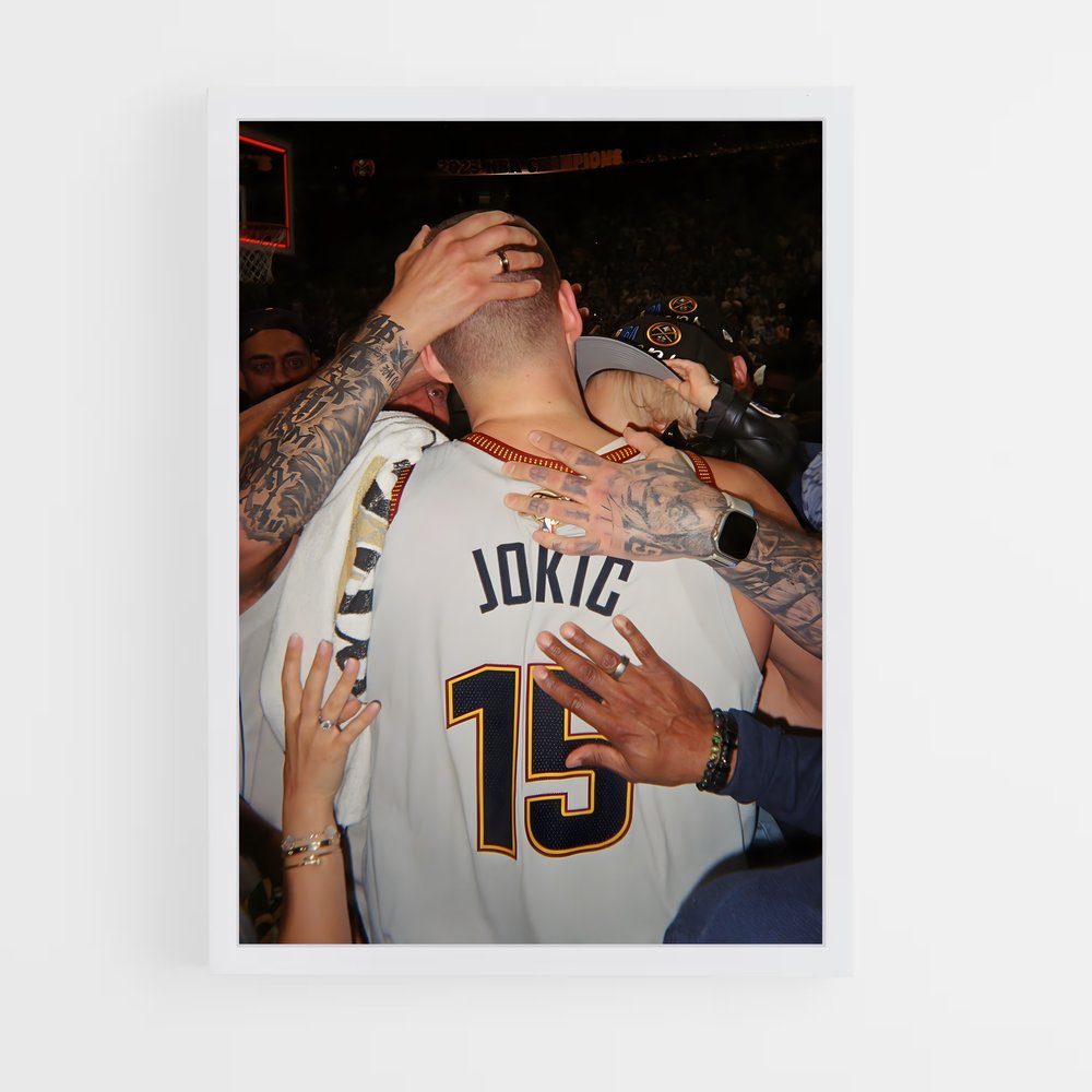ap-nikola jokic-8 cadre Blanc