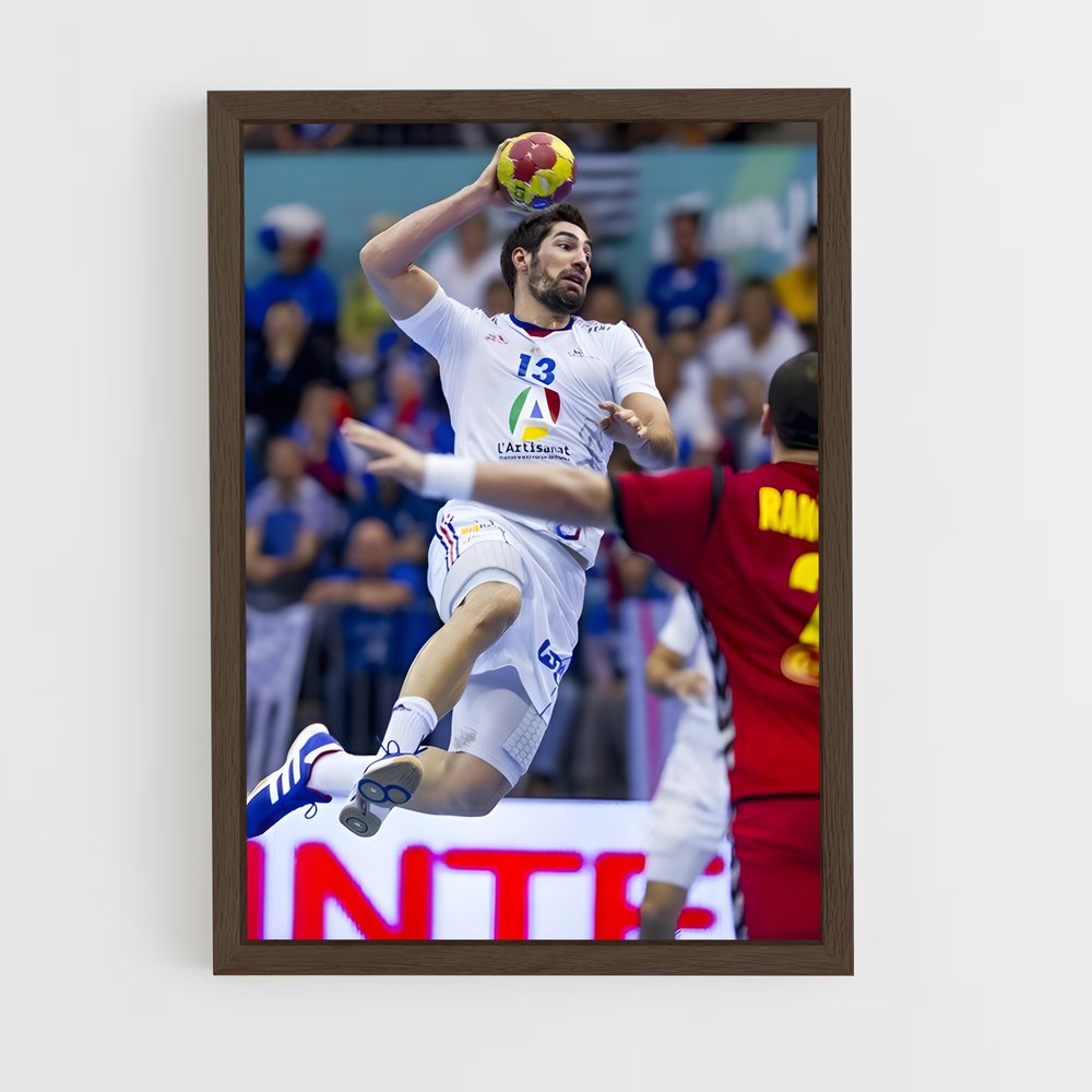 ap-nikola karabatic-3 cadre Bois foncé