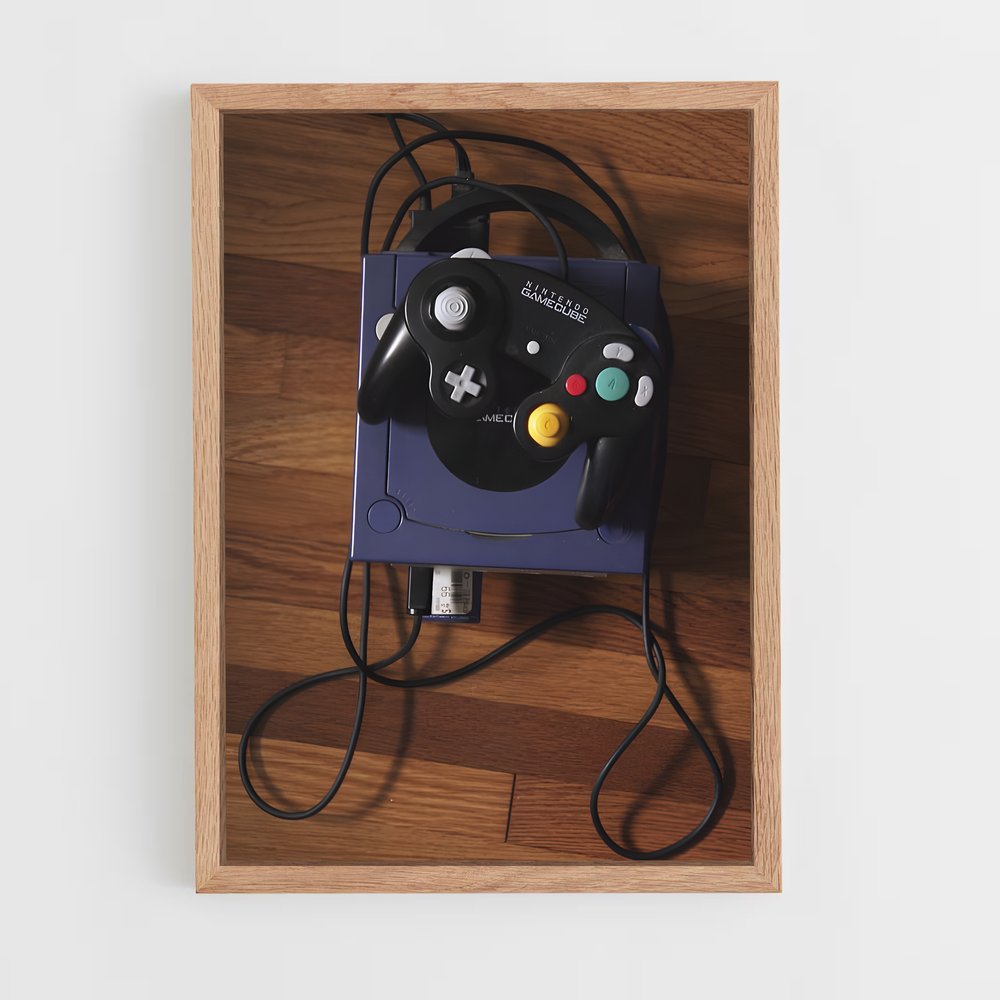 ap-nintendo gamecube-1 cadre Bois clair