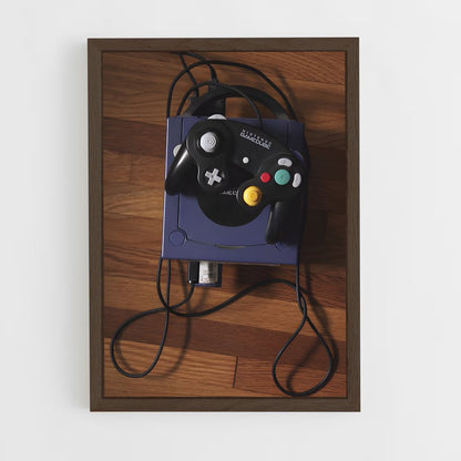 ap-nintendo gamecube-1 cadre Bois foncé
