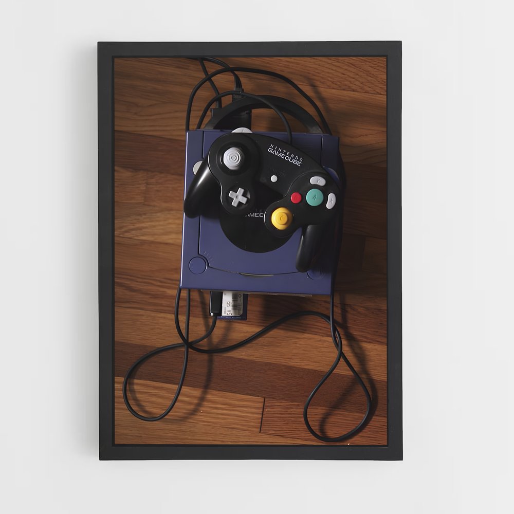 ap-nintendo gamecube-1 cadre Noir
