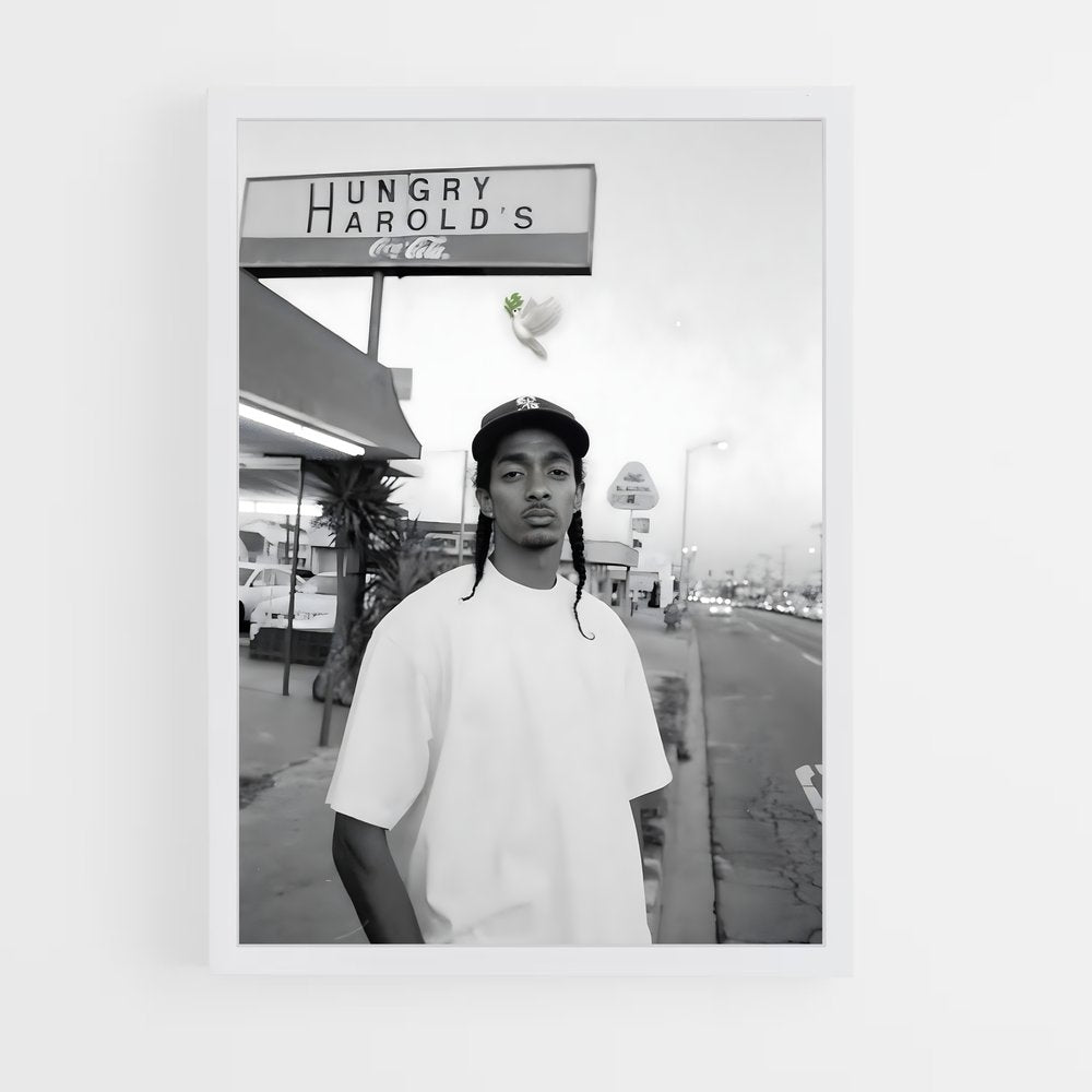 ap-nipsey hussle-2 cadre Blanc