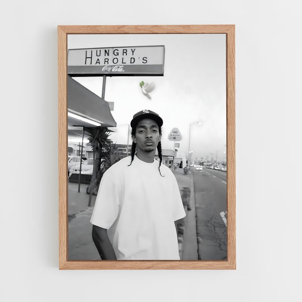 ap-nipsey hussle-2 cadre Bois clair