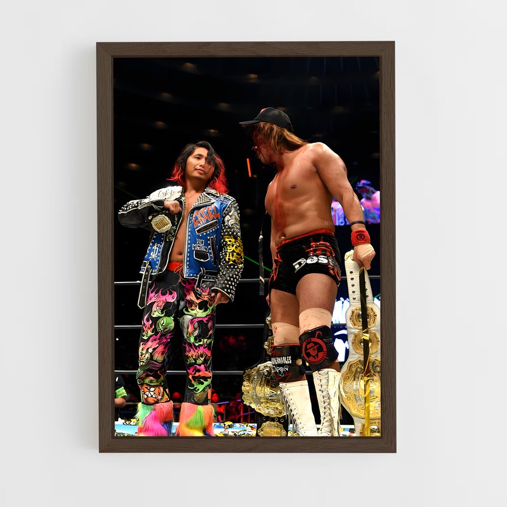 ap-njpw-6 cadre Bois foncé