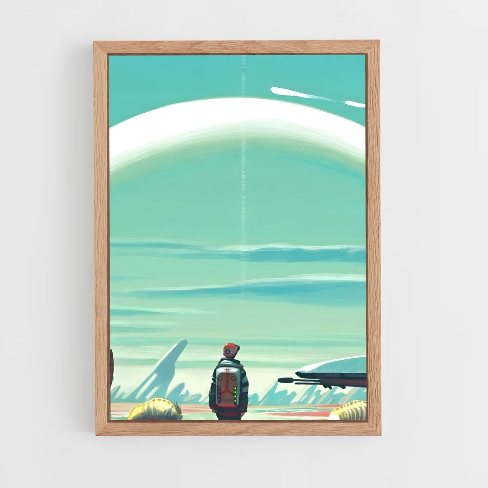 ap-no man sky-17 cadre Bois clair