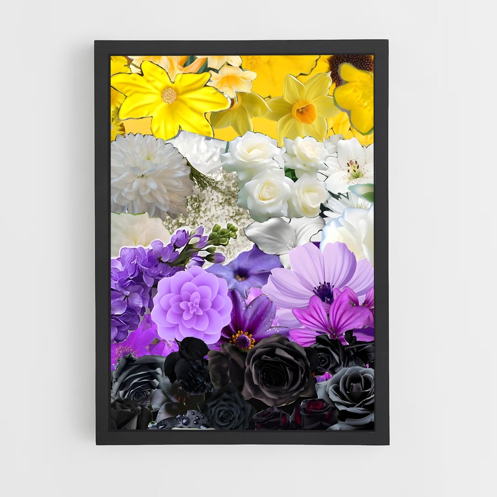 ap-non binary flag-2 cadre Noir
