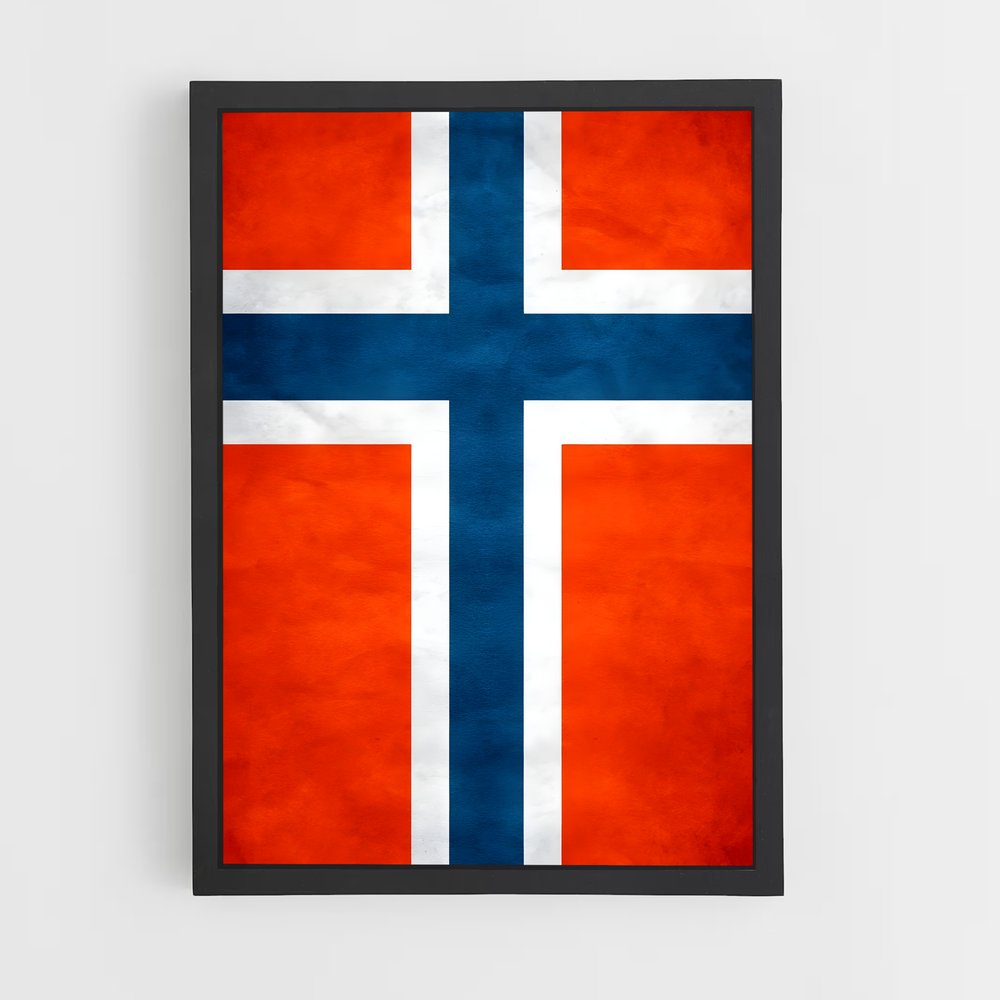 ap-norway flag-4 cadre Noir