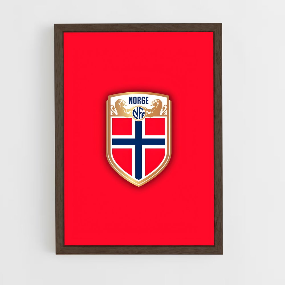 ap-norway national football team-5 cadre Bois foncé