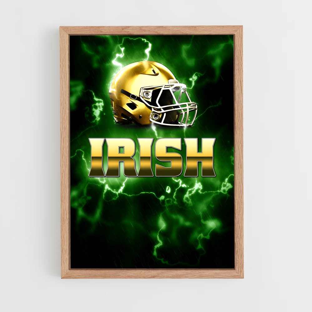 ap-notre dame fighting irish-4 cadre Bois clair