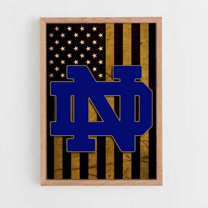 ap-notre dame fighting irish-5 cadre Bois clair