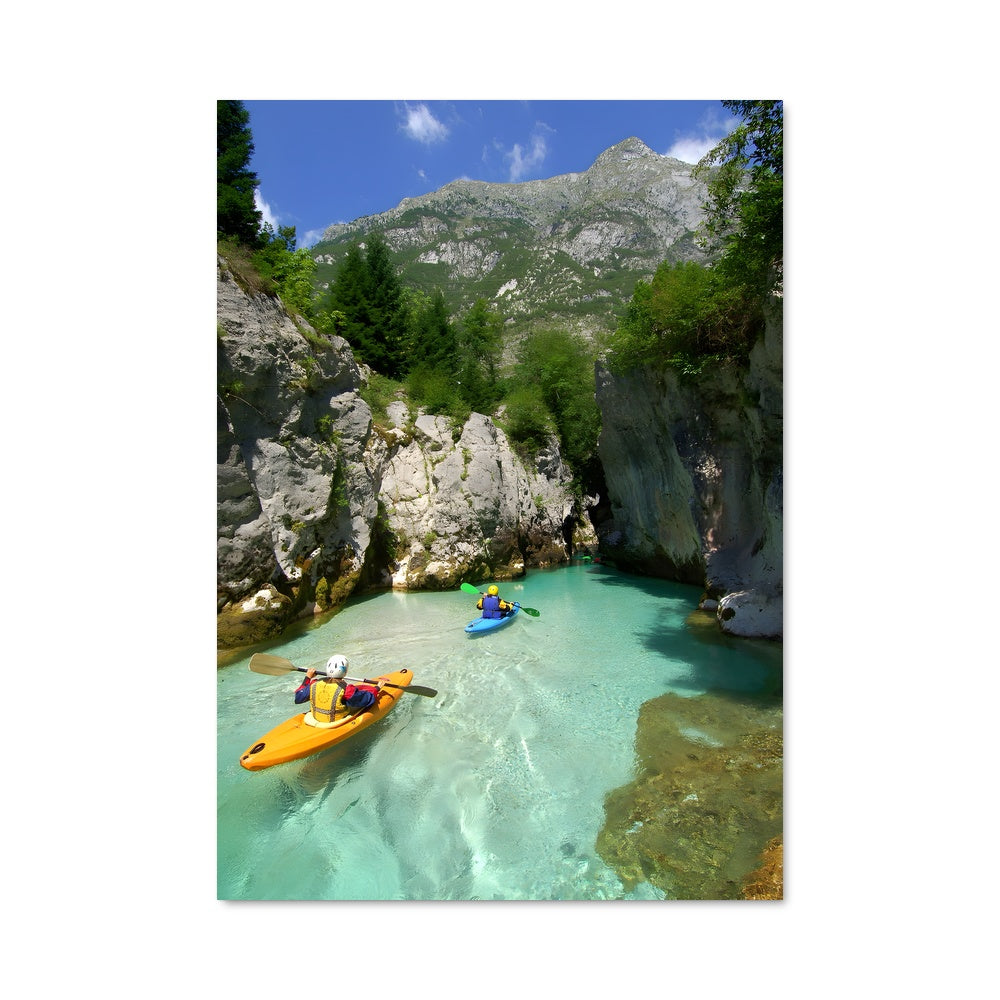 Poster Kayak sur le Soca