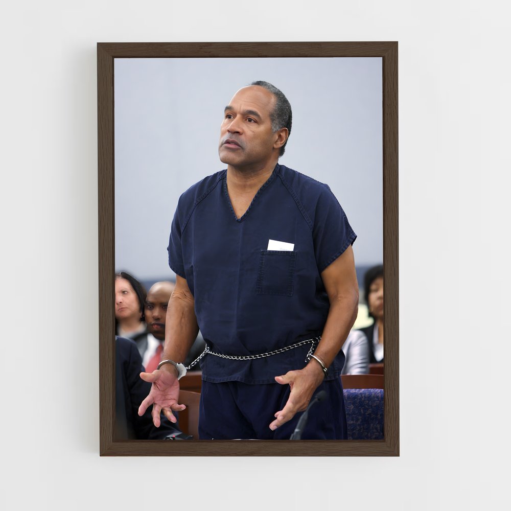 ap-o.j. simpson-3 cadre Bois foncé