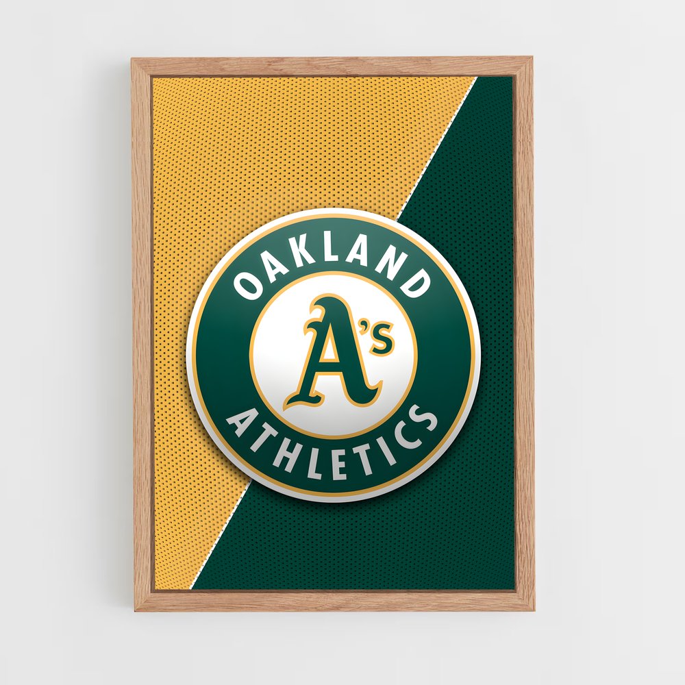 ap-oakland athletics-1 cadre Bois clair