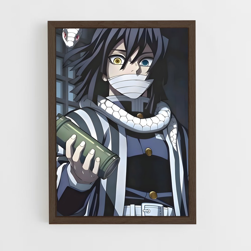 ap-obanai iguro-6 cadre Bois foncé
