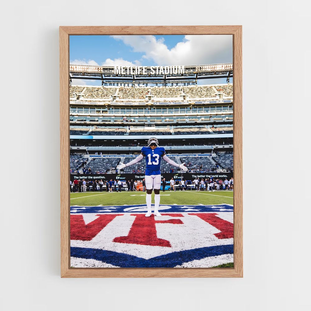 ap-odell beckham jr-1 cadre Bois clair