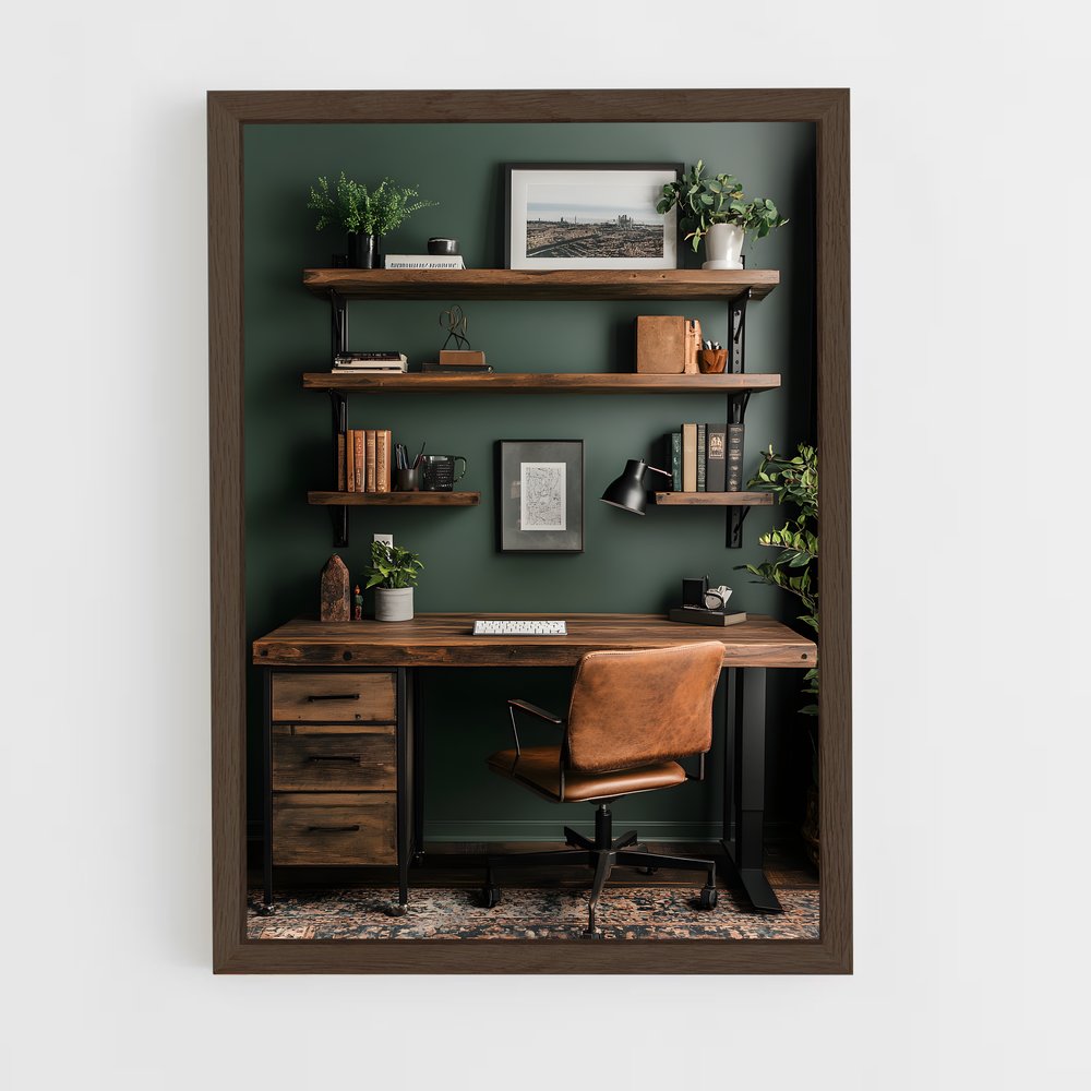 ap-office-11 cadre Bois foncé