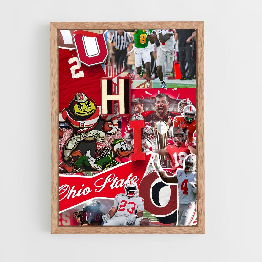 ap-ohio state buckeyes-1 cadre Bois clair
