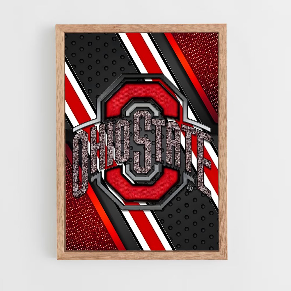 ap-ohio state buckeyes-3 cadre Bois clair