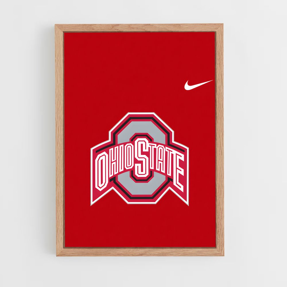 ap-ohio state buckeyes-5 cadre Bois clair