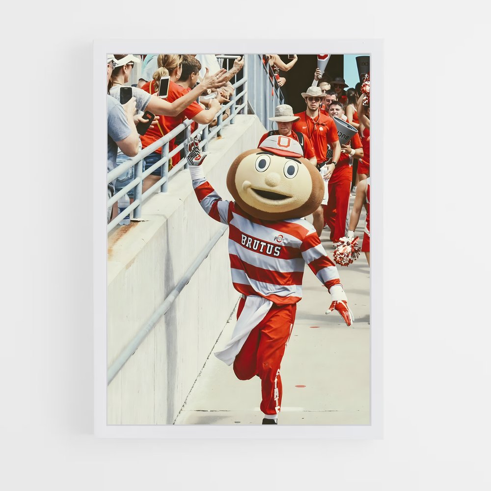 ap-ohio state buckeyes-9 cadre Blanc