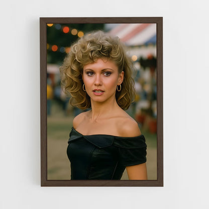 ap-olivia newton-john-1 cadre Bois foncé