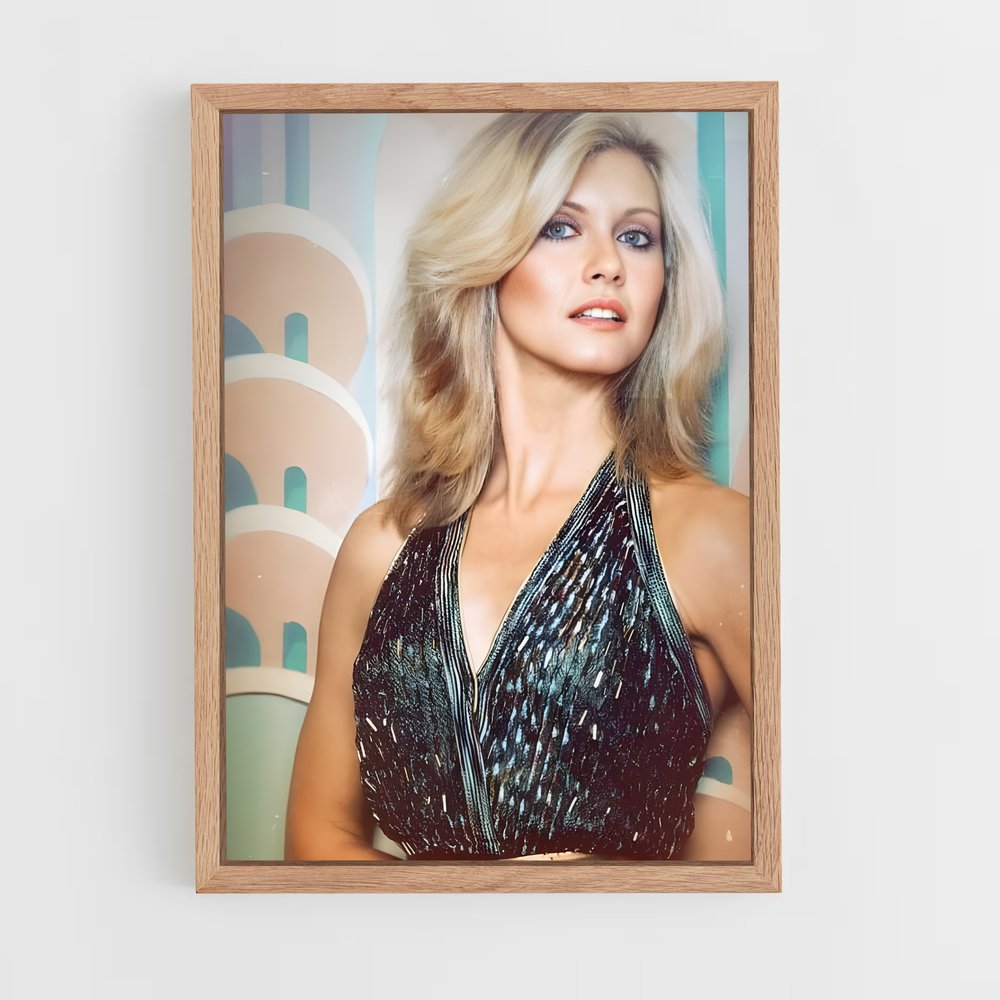 ap-olivia newton-john-6 cadre Bois clair