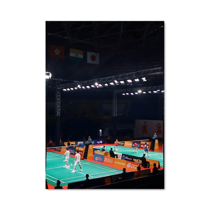 Poster Badminton Olympique