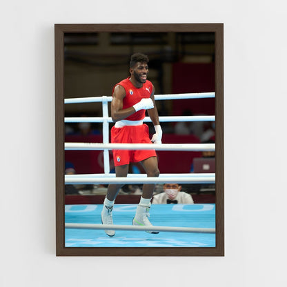 ap-olympic boxing-4 cadre Bois foncé