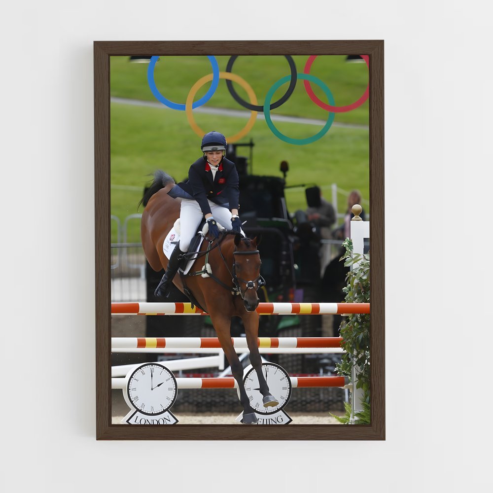 ap-olympic games equestrian-2 cadre Bois foncé