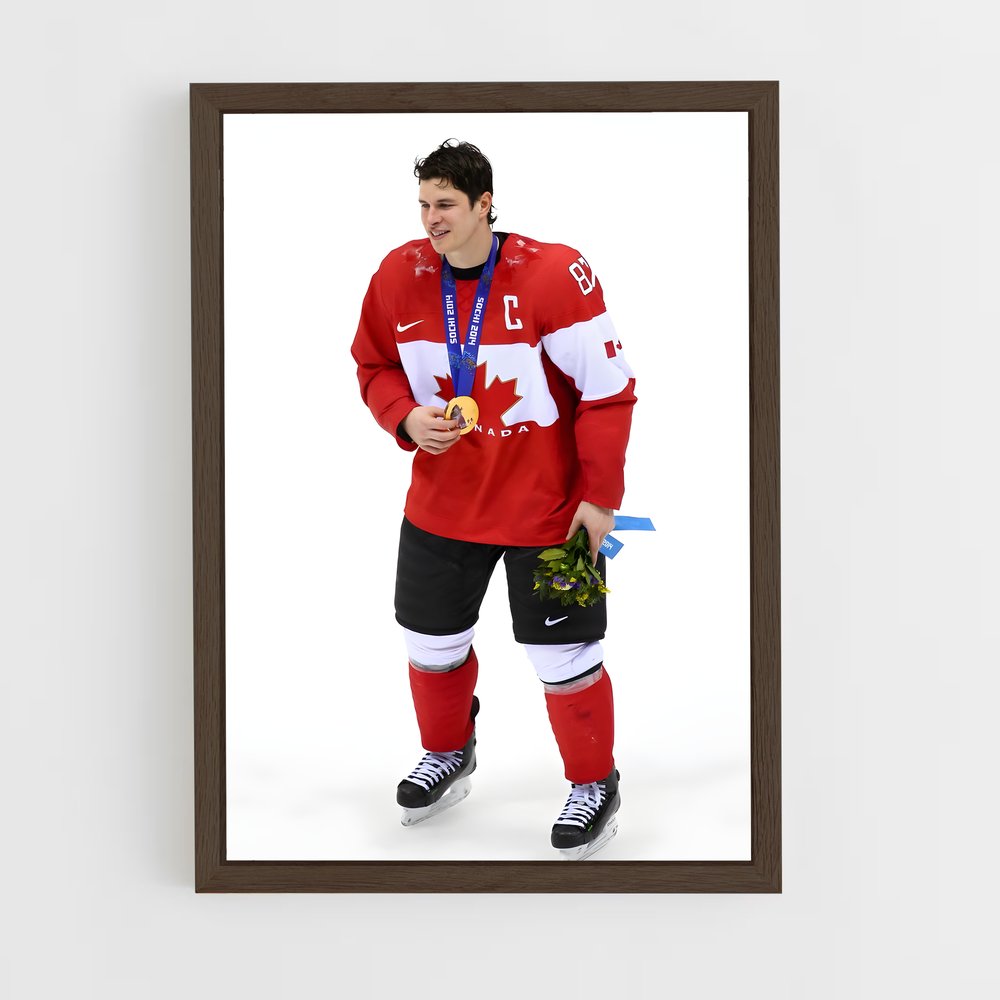 ap-olympic hockey tournament-1 cadre Bois foncé