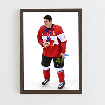 ap-olympic hockey tournament-1 cadre Bois foncé