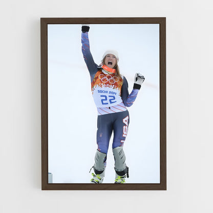 ap-olympics alpine skiing-2 cadre Bois foncé