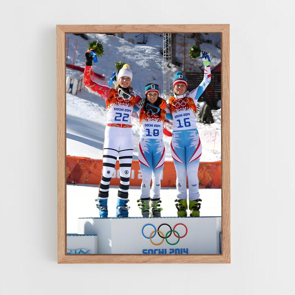 ap-olympics alpine skiing-3 cadre Bois clair