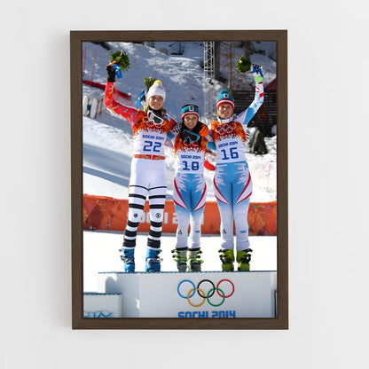ap-olympics alpine skiing-3 cadre Bois foncé