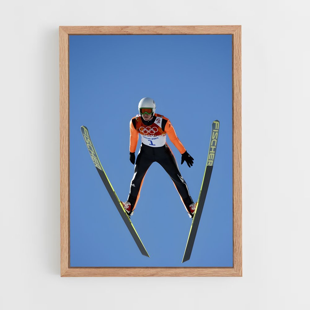 ap-olympics alpine skiing-4 cadre Bois clair