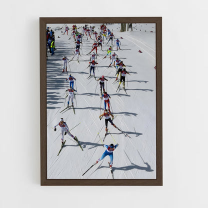 ap-olympics cross country skiing-3 cadre Bois foncé