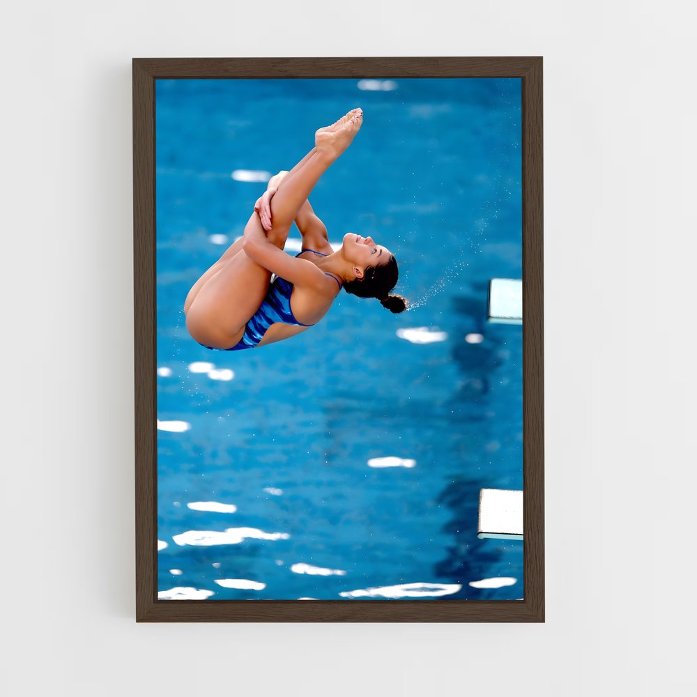 ap-olympics diving-4 cadre Bois foncé