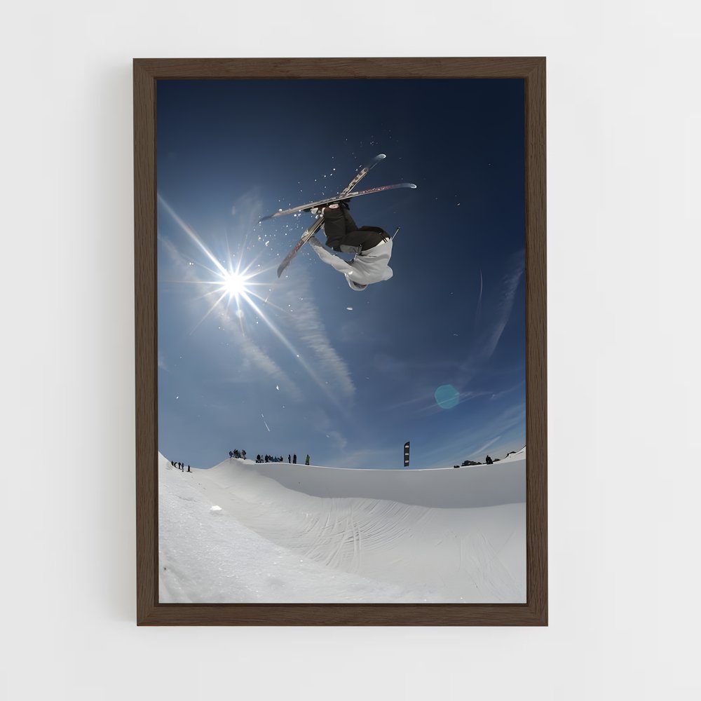 ap-olympics freestyle skiing-6 cadre Bois foncé