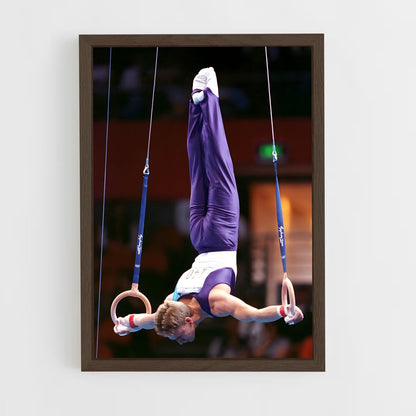 ap-olympics gymnastics-3 cadre Bois foncé