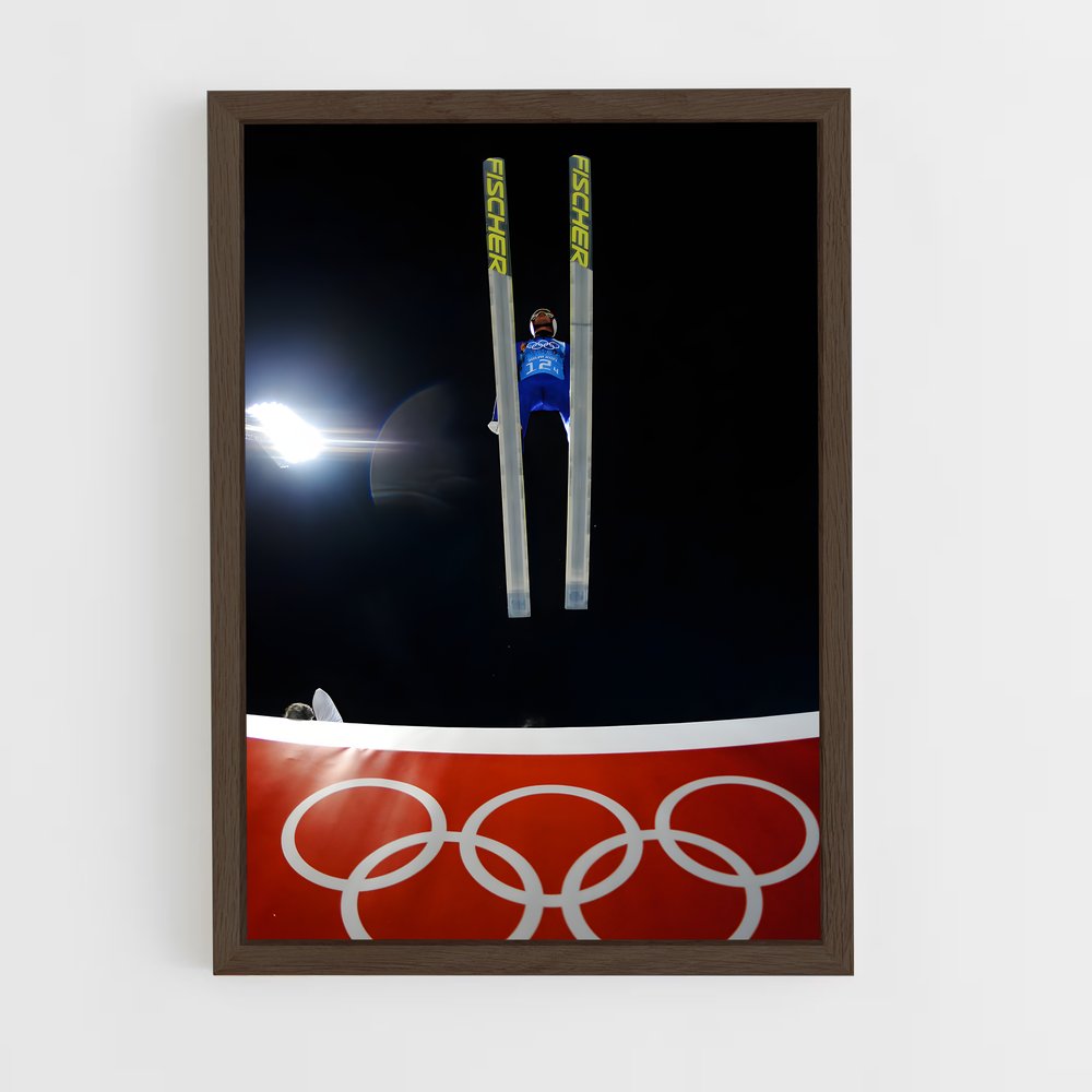 ap-olympics ski jumping-5 cadre Bois foncé
