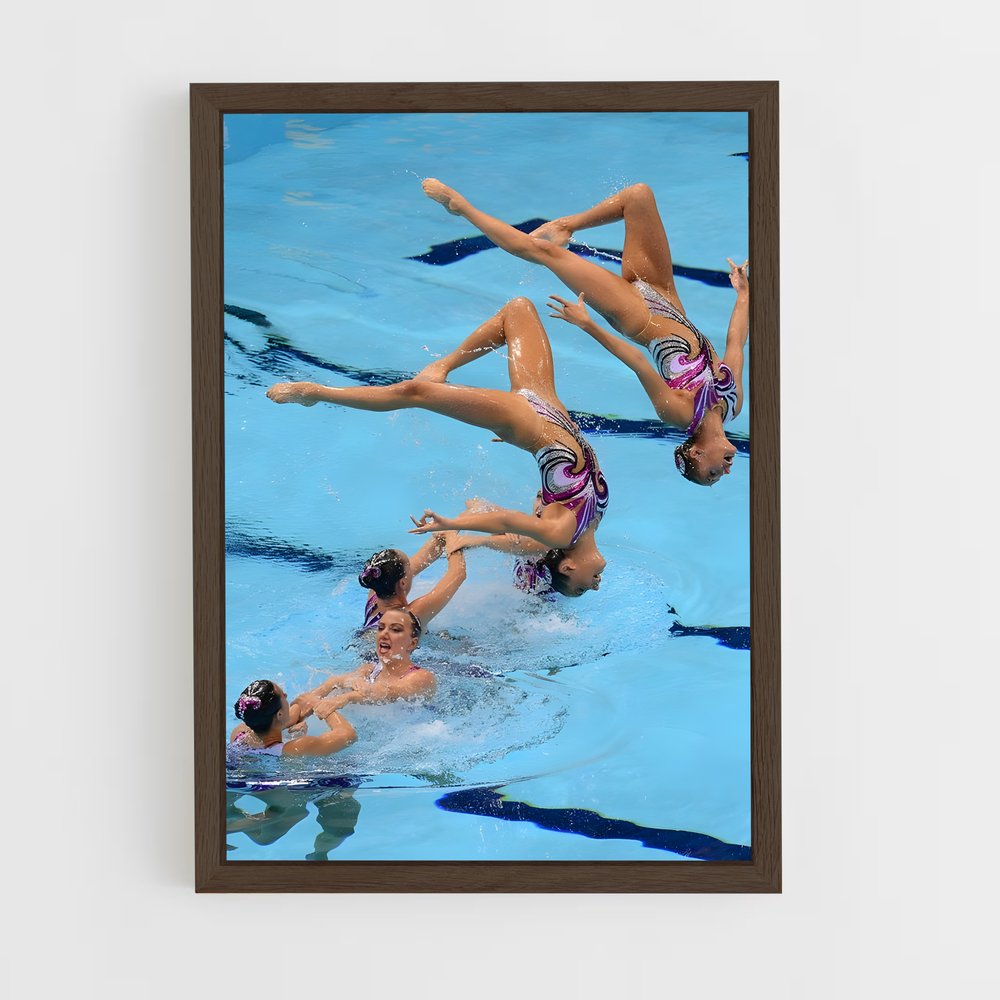 ap-olympics synchronized diving-1 cadre Bois foncé
