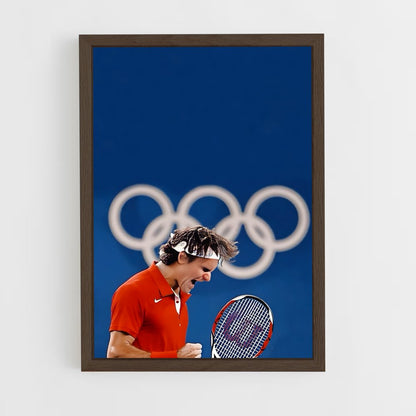 ap-olympics tennis-3 cadre Bois foncé