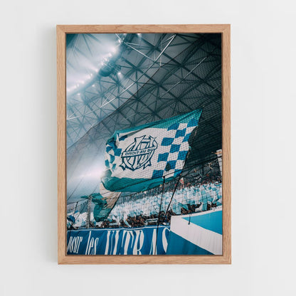 ap-olympique de marseille-5 cadre Bois clair