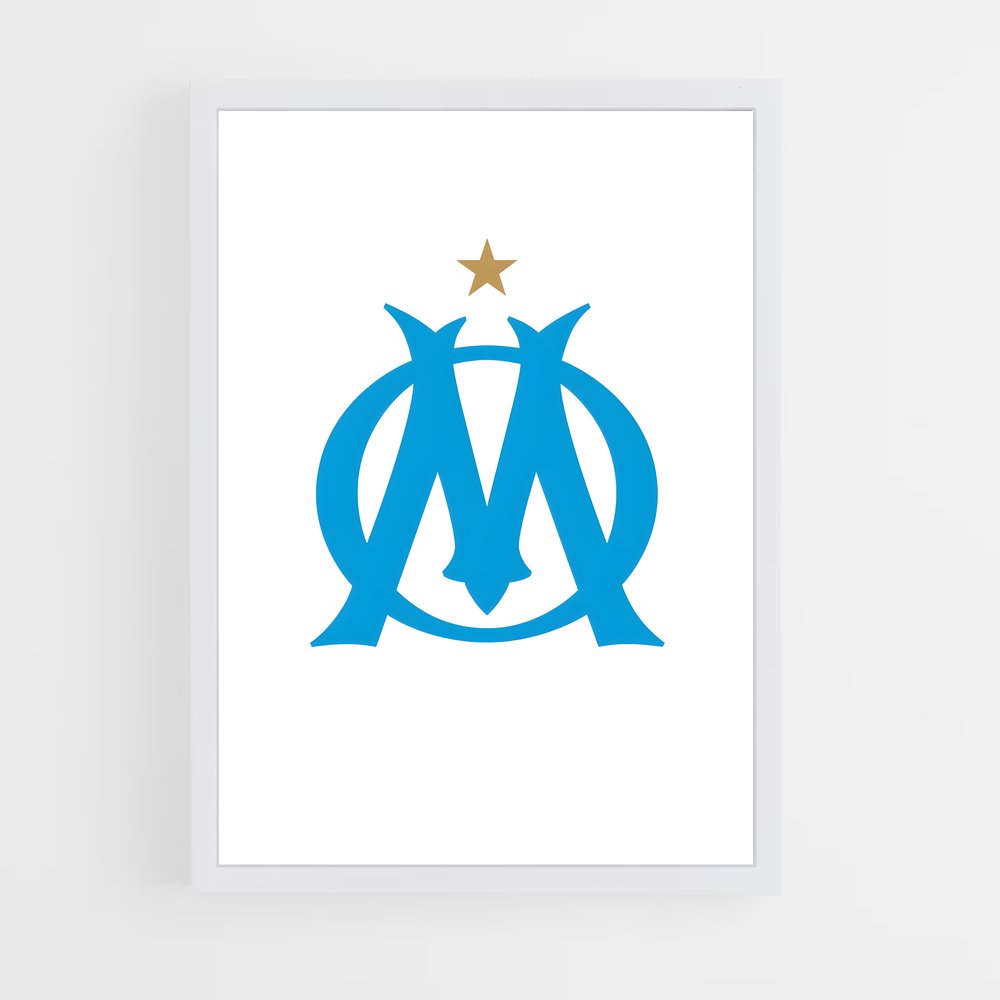 ap-olympique de marseille-6 cadre Blanc